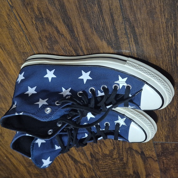 Converse Blue and White Star Sneakers - Picture 2 of 5